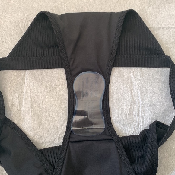 PINK Swim Ribbed High Leg Bikini Bottom - Picture 5 of 8